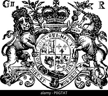 . Englisch: Fleuron aus Buch: Handlungen und Gesetze in einem Parlament in Dublin, die Achtundzwanzig [sic] November begonnen, ... 1727. ... Und weiter fort... bis zum siebten Tag von Oktober, 1735. In der fünften Sitzung dieses Parlaments. 260 Handlungen und Gesetze in einem Parlament in Dublin, die Achtundzwanzig (sic) Tag im November begonnen, - 1727 Fleuron T 127001-24 Stockfoto