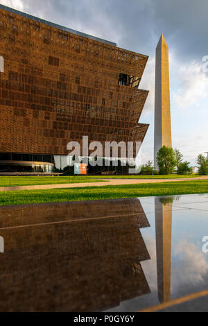 USA Washington DC Smithsonian Museum für Afrikanische Amerikanische Geschichte und Kultur auf der National Mall Stockfoto