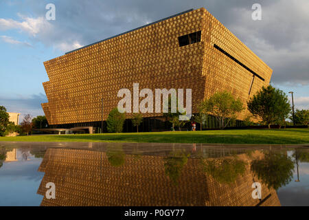 USA Washington DC Smithsonian Museum für Afrikanische Amerikanische Geschichte und Kultur auf der National Mall Stockfoto