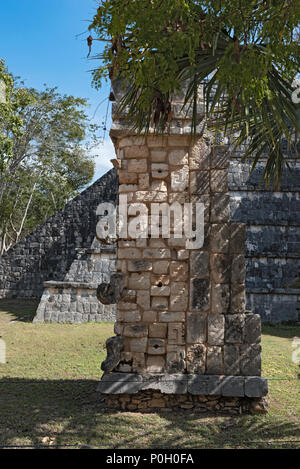 Ruinen, Pyramiden und Tempel in Chichen Itza, Yucatan, Mexiko Stockfoto