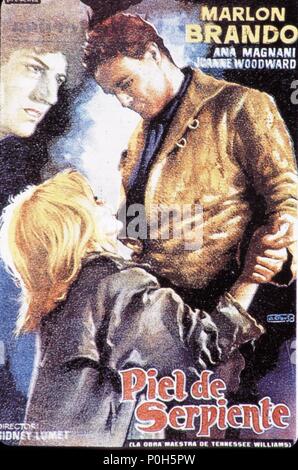 Original Film Titel: Der Flüchtling ART. Englischer Titel: Der Flüchtling ART. Regisseur: Sidney Lumet. Jahr: 1959. Quelle: UNITED ARTISTS/Album Stockfoto