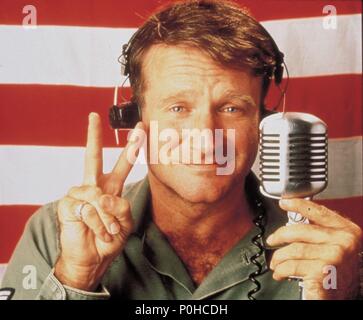 Original Film Titel: GOOD MORNING VIETNAM. Englischer Titel: GOOD MORNING VIETNAM. Regisseur: Barry Levinson. Jahr: 1987. Stars: Robin Williams. Credit: TOUCHSTONE/WARNERS/Album Stockfoto