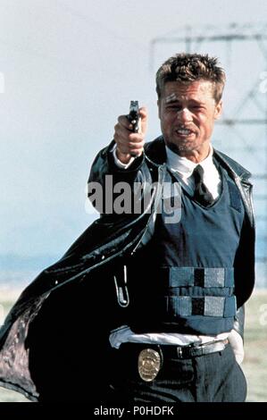 Original Film Titel: 7. Englischer Titel: Sieben. Regisseur: David Fincher. Jahr: 1995. Stars: Brad Pitt. Quelle: New Line Cinema/Album Stockfoto