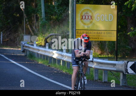 Cairns, Australien. 10. Juni 2018. Ironman pazifische Meisterschaft Triathlon Cairns Australien Credit: Karstu Fotografie/Alamy Live News Ironman Asien-Pazifik Meisterschaft Triathlon Stockfoto