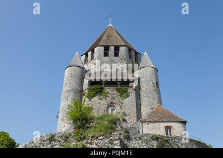 Tour César (der Caesar Tower) in Provins, Frankreich. Stockfoto