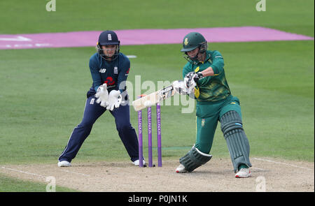 Südafrikas Dane van Niekerk batting während des ICC Frauen Gleiches an Blackfinch neue Straße, Worcester. Stockfoto