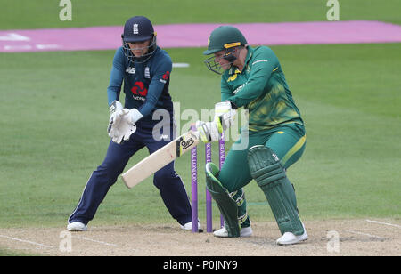 Südafrikas Lizelle Lee batting während des ICC Frauen Gleiches an Blackfinch neue Straße, Worcester. Stockfoto