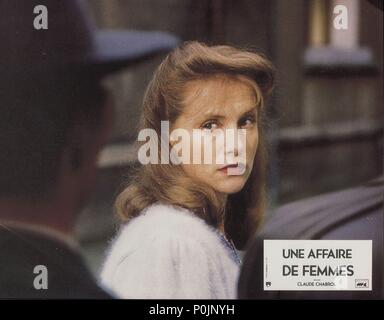 Original Film Titel: UNE AFFAIRE DE FEMMES. Englischer Titel: GESCHICHTE DER FRAUEN. Regisseur: Claude Chabrol. Jahr: 1988. Stars: Isabelle Huppert. Credit: MK2 PRODUCTIONS/Album Stockfoto