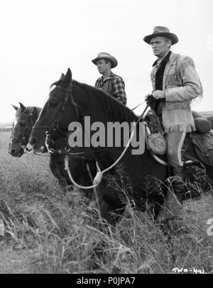 Original Film Titel: zwei ritten zusammen. Englischer Titel: zwei ritten zusammen. Regisseur: John Ford. Jahr: 1961. Stars: James Stewart, Richard Widmark. Quelle: Columbia Pictures/Album Stockfoto