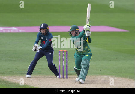 Südafrikas Lizelle Lee batting während des ICC Frauen Gleiches an Blackfinch neue Straße, Worcester. Stockfoto