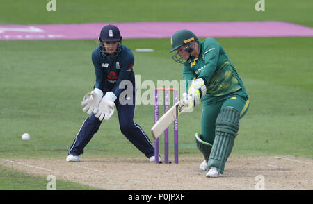 Südafrikas Lizelle Lee batting während des ICC Frauen Gleiches an Blackfinch neue Straße, Worcester. Stockfoto