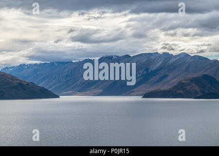 Lake Hawea Sicht, in der Region Otago in Neuseeland Stockfoto