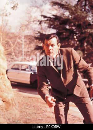 Original Film Titel: Der Flüchtling. Englischer Titel: Der Flüchtling. Jahr: 1963. Stars: DAVID JANSSEN. Quelle: ABC-TV/Album Stockfoto