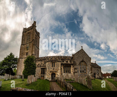 Pfarrkirche St. Michael im Aldbourne, Wiltshire, Großbritannien Stockfoto