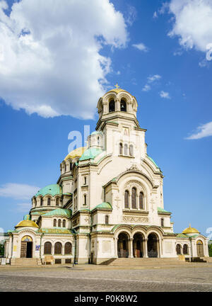 Die St. Alexander Nevsky Kathedrale in der bulgarischen Hauptstadt Sofia Stockfoto