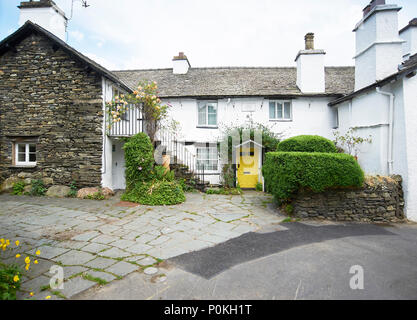 Ann Tysons Cottage in Hawkshead im englischen Lake District Stockfoto