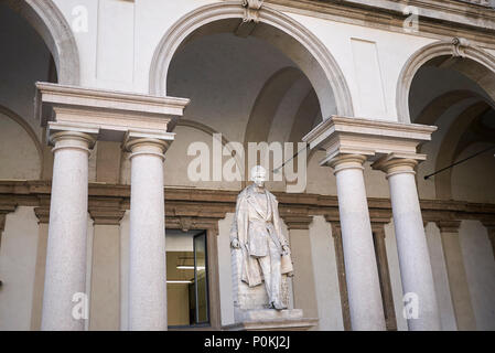 Mailand, Italien - 19 April, 2018: 'Palazzo Brera "Hof Stockfoto