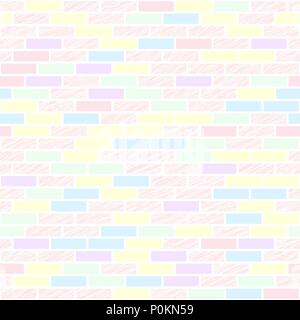 Zerkratzte Mauer Textur. Helle Farben. Zusammenfassung nahtlose Muster. Einfache rosa und gelben Hintergrund. Kann für Tapeten verwendet werden, musterfüllungen, Web Stock Vektor