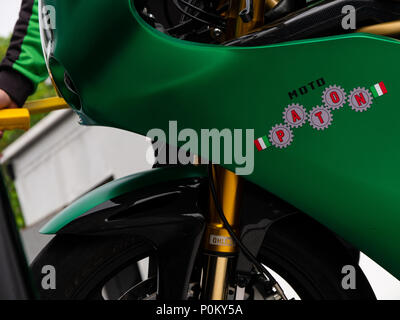 Moto Paton, leichte Motorrad aus Italien, Isle of Man TT Straße Rennen, Mountain Course, 2018 Stockfoto