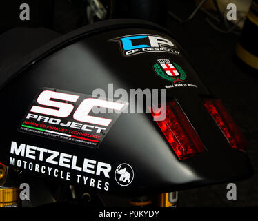 Moto Paton, leichte Motorrad aus Italien, Isle of Man TT Straße Rennen, Mountain Course, 2018 Stockfoto