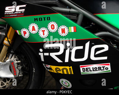 Moto Paton, leichte Motorrad aus Italien, Isle of Man TT Straße Rennen, Mountain Course, 2018 Stockfoto