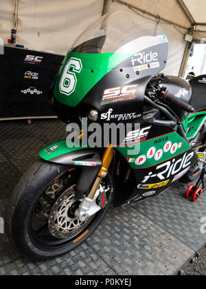 Moto Paton, leichte Motorrad aus Italien, Isle of Man TT Straße Rennen, Mountain Course, 2018 Stockfoto