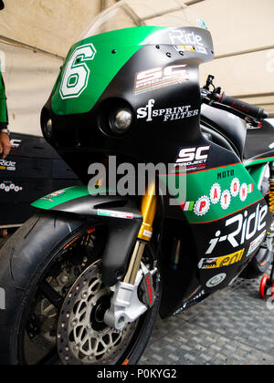 Moto Paton, leichte Motorrad aus Italien, Isle of Man TT Straße Rennen, Mountain Course, 2018 Stockfoto