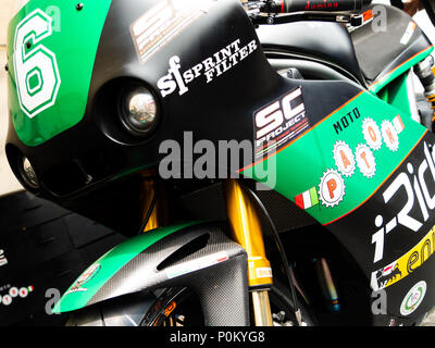 Moto Paton, leichte Motorrad aus Italien, Isle of Man TT Straße Rennen, Mountain Course, 2018 Stockfoto