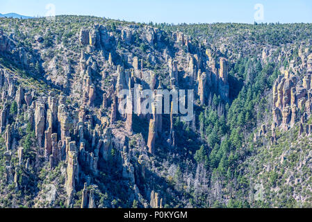 Blick von der Massai. Chiricahua National Monument, Willcox, Arizona. Stockfoto