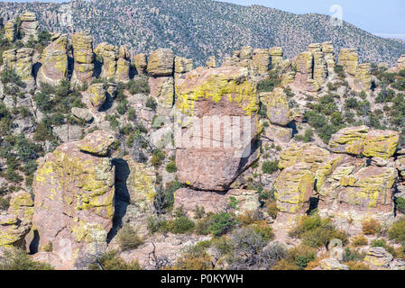 Blick von der Massai. Chiricahua National Monument, Willcox, Arizona. Stockfoto