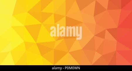 Gelb Orange, Low Poly Vektor gradient Textur. Bunte polygonalen Illustration, so gut wie ein Handy, Marketingmaterial, oder Website Hintergrund. Alle Stock Vektor