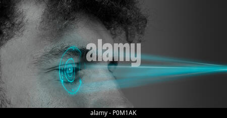 High Tech biometrischen Scan Stockfoto