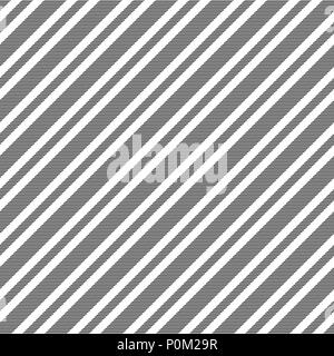 Schwarz weiss diagonal Textur seamles Muster. Vector Illustration. Stock Vektor