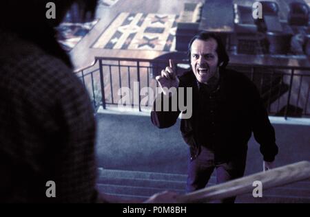 Original Film Titel: THE SHINING. Englischer Titel: THE SHINING. Regisseur: Stanley Kubrick. Jahr: 1980. Stars: Jack Nicholson. Quelle: WARNER BROTHERS/Album Stockfoto