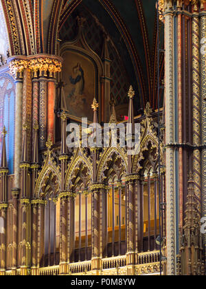 Kunst am Notre Dame Basilica von Montreal in der Altstadt von Montreal, Quebec, Kanada; Kunst à la Basilique Notre-Dame de Montréal dans le Vieux Montréal, Québec Stockfoto