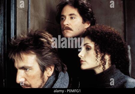 Original Film Titel: JANUAR MANN, DER. Englischer Titel: JANUAR MANN, DER. Regisseur: Pat O'Connor. Jahr: 1989. Stars: Mary Elizabeth Mastrantonio; Alan Rickman; Kevin Kline. Quelle: Metro Goldwyn Mayer/, TAKASHI SEIDA/Album Stockfoto