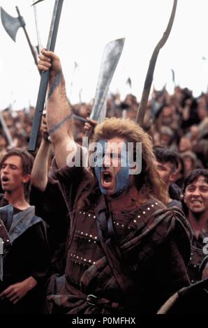 Original Film Titel: BRAVEHEART. Englischer Titel: BRAVEHEART. Regisseur: MEL GIBSON. Jahr: 1995. Stars: MEL GIBSON. Quelle: 20th Century Fox/COOPER, ANDREW/Album Stockfoto