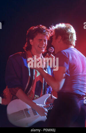 Duran Duran im Wembley Arena 1983 Stockfoto