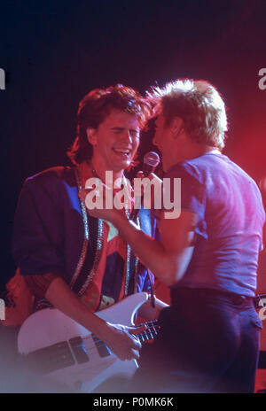 Duran Duran im Wembley Arena 1983 Stockfoto