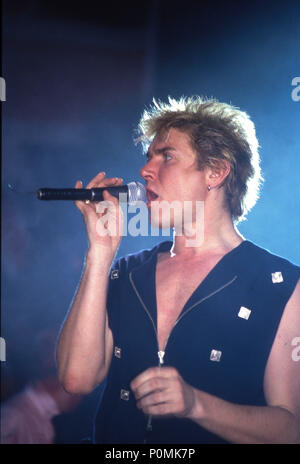 Duran Duran im Wembley Arena 1983 Stockfoto