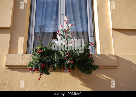 Predappio, Italien - Dezember 22, 2017: Weihnachten Dekoration Stockfoto