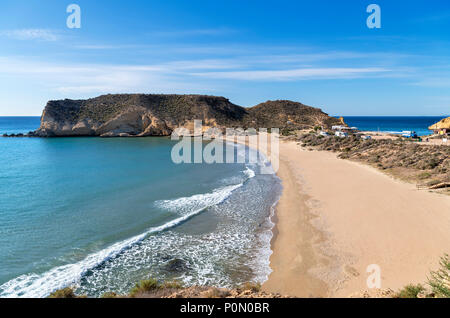 Playa Carolina Beach, Cuatro Calas, Aguilas, Murcia, Spanien Stockfoto