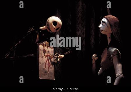 Original Film Titel: Tim Burton's Nightmare before Christmas. Englischer Titel: Tim Burton's Nightmare before Christmas. Regisseur: HENRY SELICK. Jahr: 1993. Credit: TOUCHSTONE PICTURES/Album Stockfoto