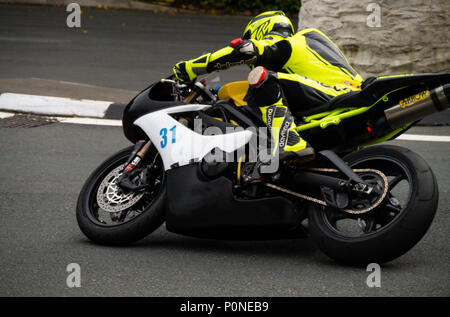 Isle of Man TT 2018. Tourist Trophy Straße Rennen, Mountain Course Stockfoto