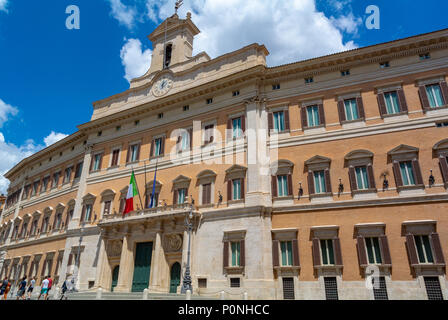 Palazzo Montecitorio, Parlamentsgebäude, Rome, Lazio, Italien, Europa Stockfoto