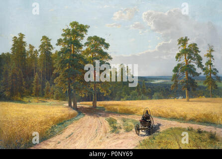 "Am Rande des Kiefernwaldes" von Ivan Shishkin, 1898 Stockfoto