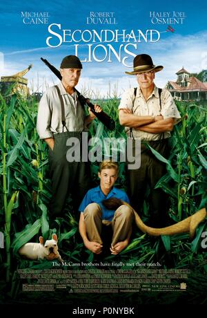 Original Film Titel: SECONDHAND LIONS. Englischer Titel: SECONDHAND LIONS. Regisseur: TIM MC CANLIES. Jahr: 2003. Credit: Neue Linie Produktionen/REDIN, VAN/Album Stockfoto