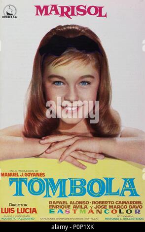 Original Film Titel: tombola. Englischer Titel: tombola. Regisseur: LUIS LUCIA. Jahr: 1962. Stars: MARISOL. Stockfoto