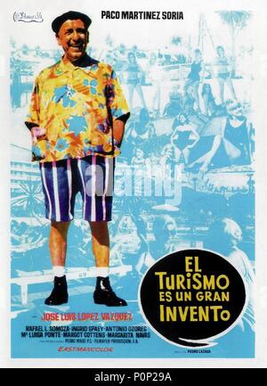 Original Film Titel: EL TURISMO ES UN GRAN INVENTO. Englischer Titel: EL TURISMO ES UN GRAN INVENTO. Regisseur: PEDRO LAZAGA. Jahr: 1968. Stockfoto