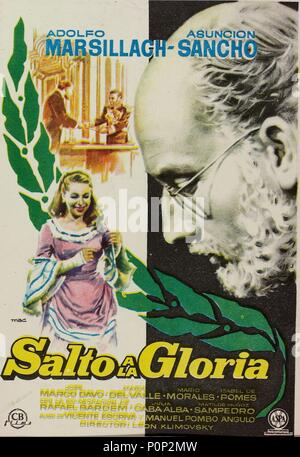 Original Film Titel: SALTO A LA GLORIA. Englischer Titel: Sprung zum Ruhm. Regisseur: LEON KLIMOVSKY. Jahr: 1959. Credit: ASPA FILME/Album Stockfoto